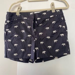 Loft elephant print shorts